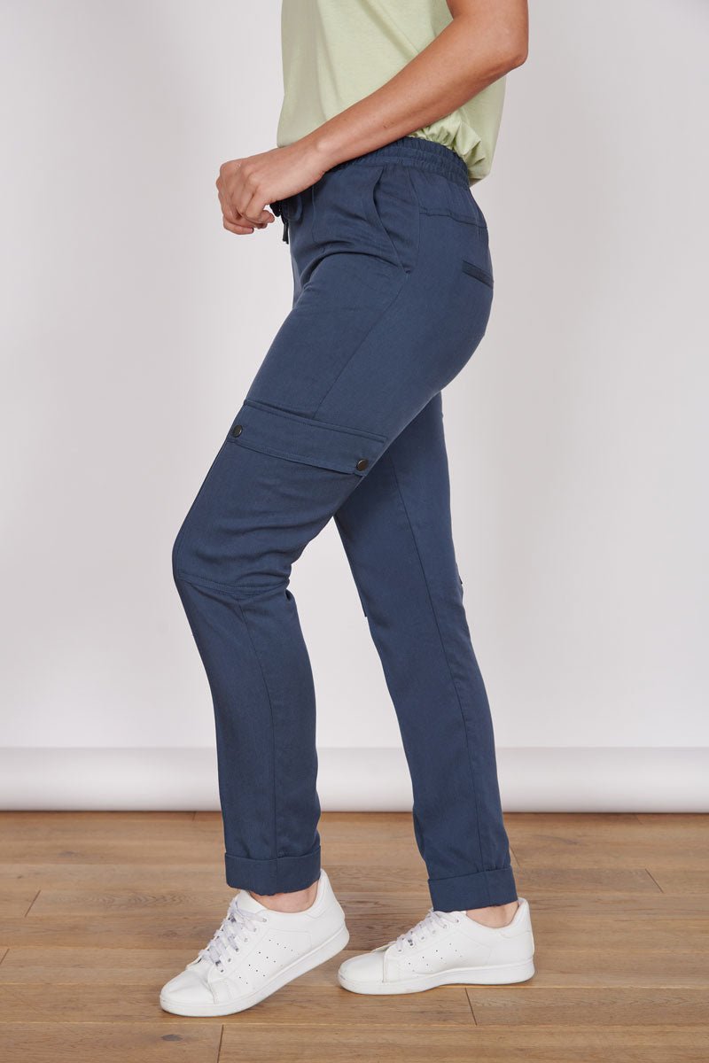 Jeetly.comCharlotte Navy Formal Tailored JoggersTrousers
