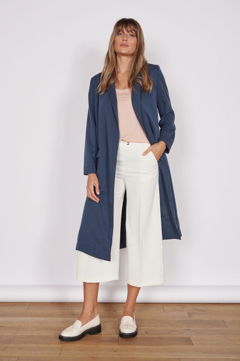 Jeetly.comDali Navy Longline Lightweight CoatCoat