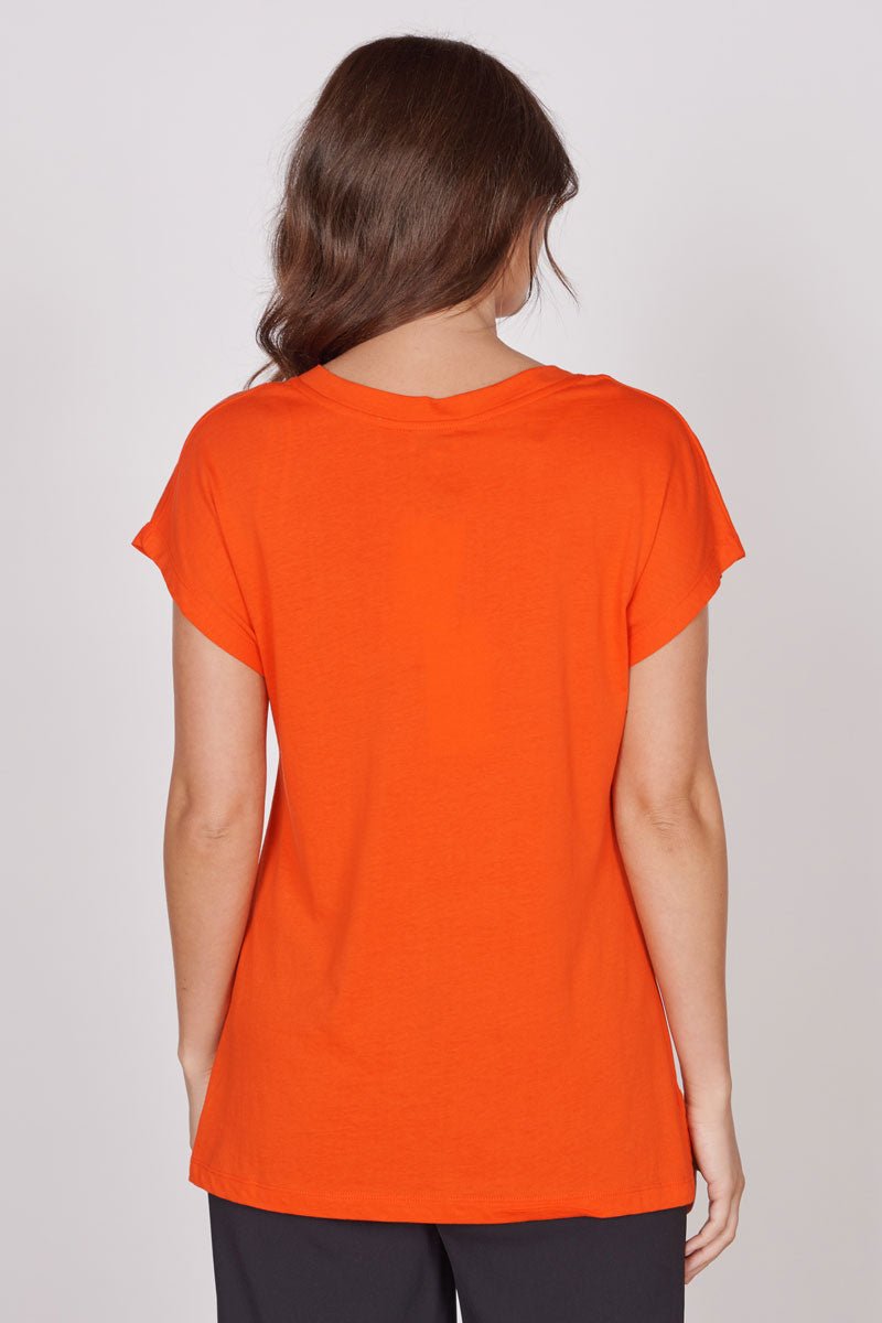 Jeetly.comPhoebe Red Sleeveless V Neck TopShirts & Tops