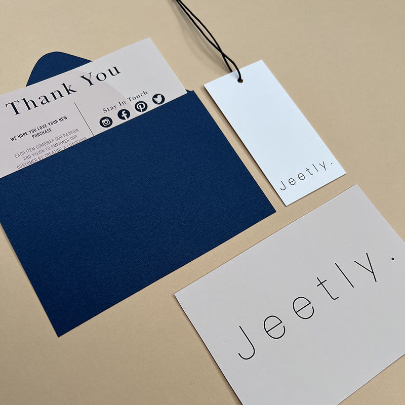 Jeetly women's clothing thankyou cards