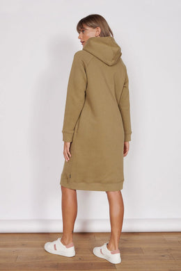 Jeetly.comAdrienne Khaki Longline Sweater DressLoungewear