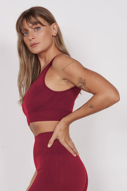 Jeetly.comAlice Petite Magenta Seam Free Sports BraActivewear