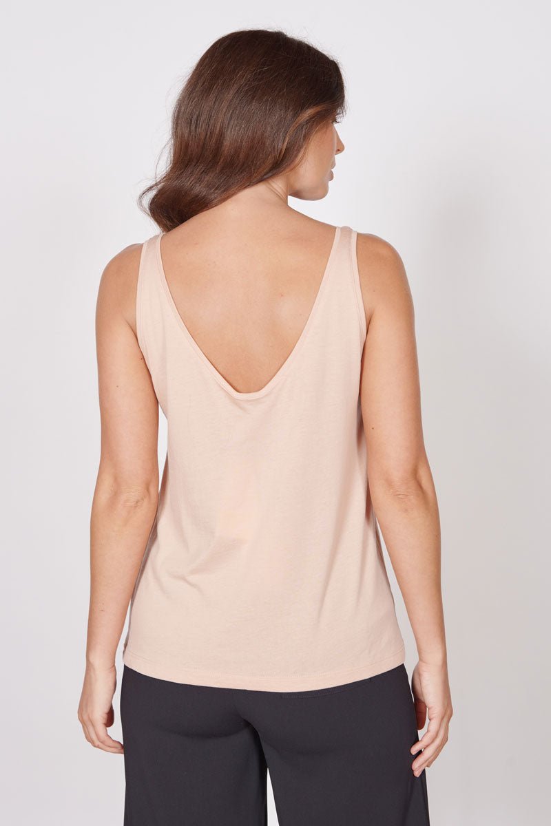 Jeetly.comCamille Pink Loose Fit Vest TopShirts & Tops