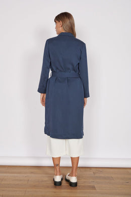 Jeetly.comDali Navy Longline Lightweight CoatCoat