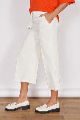 Jeetly.comGrace Cream Wide Leg CulottesTrousers