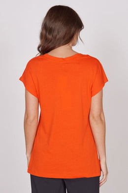 Jeetly.comPhoebe Red Sleeveless V Neck TopShirts & Tops